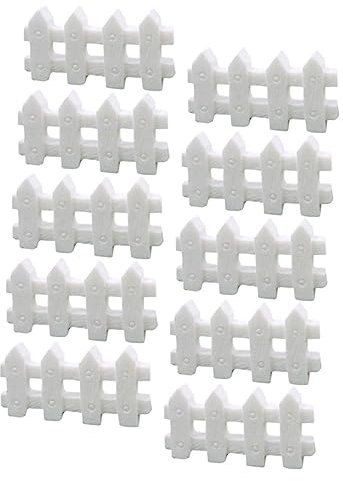KONTONTY 10 Piezas Valla de Jardín Miniatura para Decoración Hadas Accesorios Diy para Mini para Exterior