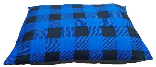 skandika Dundee Sleepyhead mysig kudde flanell 45 x 40 x 10 cm idealisk för sovsäck, isomatte, resor blå