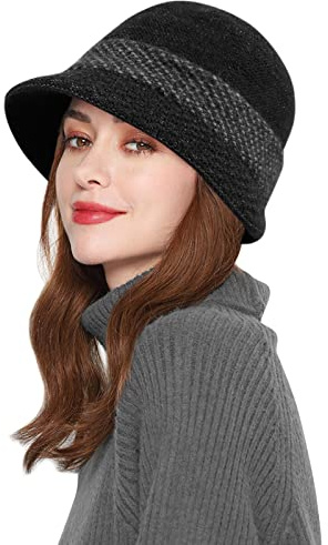 Comilaka Berretto da Donna Invernale Cappello Beanie Cappello Berretti Maglia Berretto Spesso Foderato in Pile