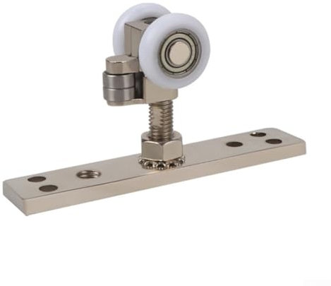 Kit de herrajes para puerta corrediza, puerta de granero, puerta plegable, para colgar en el armario, riel de polea para hotel, hasta 40 kg