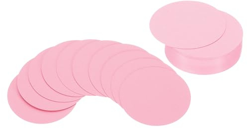 PATIKIL 5 cm cirkelkartong, 50 st runda utskärningar i tjockt kartongpapper för gör-det-själv-hantverksprojekt, klassrumets anslagstavledekoration, rosa