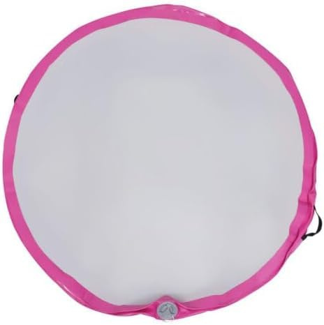 Aufblasbare Gymnastikmatte Runde Air Track Matte Air Tumbling Yogamatte mit Luftpumpe, Tragfähigkeit für 1-2 Personen für Zuhause und Fitnessstudio