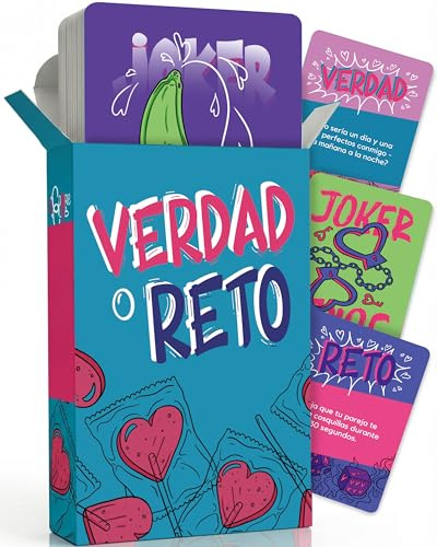Verdad o Reto - Juegos Eroticos, Juegos Sexuales De Parejas Adultos Español, Regalo Pareja, Cartas Eroticas, Juegos de mesa Eróticos Sexuales Para Parejas, Erotico e Intimo, Juguetes Hot, Sexo Sexy