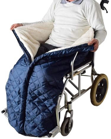 Syengery Manta para Silla De Ruedas Impermeable - Calentador De Bolsillo para Silla Reclinable con Forro Polar Cálido - Manta para Rodillas De De Ruedas Abrigo - para Mujeres Hombres Adultos