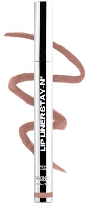 Sacheu Lip Liner STAY-N Peel Off Lip Stain, Longwear, Low Key | Water-resistant, transfer & smudge-proof, lip tint with hyaluronic acid & vitamin E for conditioning benefits, matte finish
