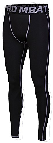 FELiCON Gym Mens Running Sports Cycle Pants Uomo Calzamaglia a Compressione da Uomo Indossare Abiti da Allenamento Asciugatura Rapida Traspirante Leggings Comodi Base Elite Pantaloni Fitness Termici
