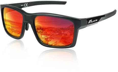 ICECUBE Verano Polarisierte Sport-Sonnenbrille mit Anti-Rutsch-Funktion, verstellbarem Nasenpolster und leichtem Rahmen, für Männer und Frauen beim Fahren, Laufen, Baseball, Golf