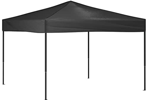 vidaXL Carpa para Fiestas Plegable Tienda Pabellón Toldo Cenador Jardín Balcón Festival Eventos Terraza Espectáculos Patio Bodas Gris Antracita