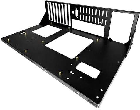 ALAMENGDA DIY Pc Test Bench, Open Chassis Case Rack for ATX/M-ATX/ITX Motherboards,Widely Body Heat Dissipation Design Open Air Pc Case, SSD Motherboards Accessories