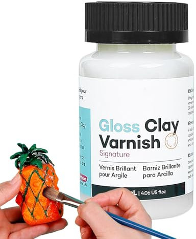 Lufttrocknende Tonglasur | Lufttrocknender Tonlack | Lufttrocknender Tonversiegeler | Glänzende Tonglasur | Versiegeler Für Tonskulpturen | Lack Für Ton Für Einen Glänzenden Glasureffekt