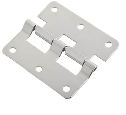 Charnière à crochet en fer 77 x 67 mm - Quincaillerie détachable pour boîtiers d'instruments ou armoires pour portes, armoires, boîtes en bois, meubles, valises industrielles