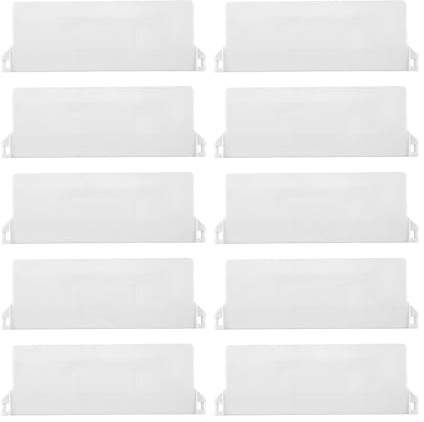 DUZEPA Lamellgardin, viktad panel, paket med 10 lamellgardiner, ersättningsdelar, tillbehör för vertikal persienn, gardin för dörr- och fönstertillbehör (127 mm)