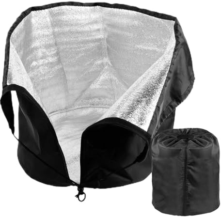 Coperture per piante invernali – Protezione antigelo per alberi all'aperto, giacca floreale con cerniera e coulisse, durevole copertura da giardino | aiuole rialzate – rose – raccolto palme frutta