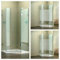 Fünfeckdusche Eckdusche Duschkabine Duschabtrennung Eckdusche Fünfeck Glas, Größe:90 x 90 x 190 cm, Dusche_Amazon:Einstieg DIN rechts | Gestreift | ohne Duschtasse & Ablauf