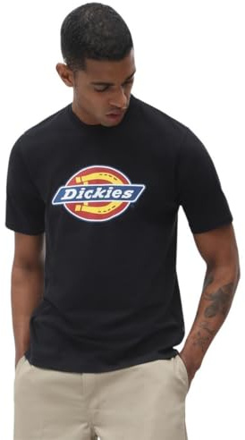 Dickies Icon Logo Tee, T-Shirt Uomo, Nero, L