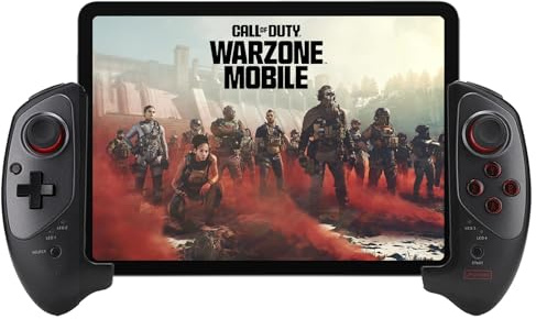 Mobil spelkontroll för iPhone, Samsung, surfplatta, Arvin Bluetooth-spelkontroll för Android, elektronisk (≤11 tum) joystick för iPad, Xiaomi, Huawei, Oppo, Realme, Motorola-Call Of Duty Mobile