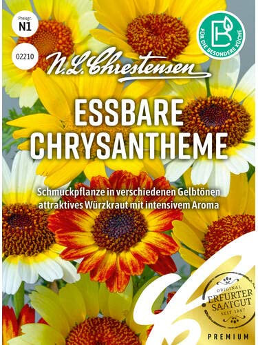 Essbare Chrysantheme Mischung, N.L. Chrestensen Blumensamen Mischung für Garten und Wiese