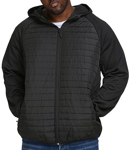 Jack & Jones Jjemulti Quilted Jacket Ps Noos Chaqueta, Hombre, Negro/Detalles: mangas ajustadas, 4XL