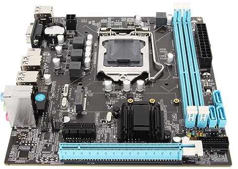 Desktop-Motherboard, LGA 1155-CPU-Steckplatz, Dual-Channel-DDR3, M.2 NVMe NGFF, 3-Phasen-Stromversorgung, HD-VGA-Ausgang, Micro-ATX-Motherboard für LGA1155-Sockel I3 I5 I7 mit