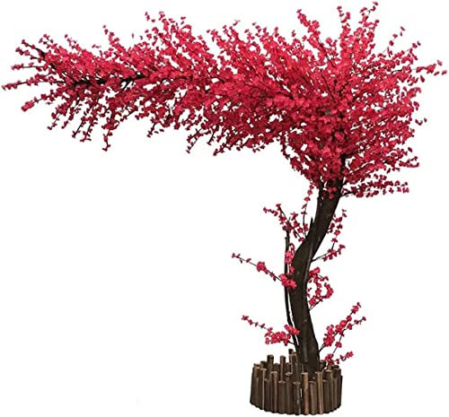 hohe künstliche Pflanzen, Simulation künstlicher Kirschbaum, Wohnzimmer, Innen- und Außendekoration, künstliche Pflanze, für Zuhause, Innen- und Außenbereich, Gartendekoration, 150 x 100 cm Made in