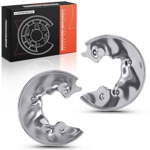 Frankberg 2x Placa de anclaje del disco de freno Trasera Izquierda Derecha Compatible con A4 8K2 1.8L-3.2L 2007-2015 A5 8T3 2.0L-4.2L 2007-2017 A6 4G2 4GC 2.0L-4.0L 2010-2018 Replace# 8K0615611A
