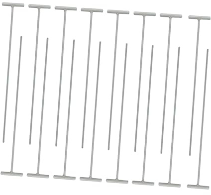 GALPADA Trampas para Entrada De Pájaros Y Palomas, Jaula para Pájaros, Ventana, Puerta, Cortina, Barras En Forma De T, 25 Uds.