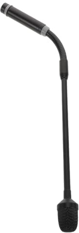 Milisten Micrófono de cuello de cisne micrófono de tipo de cuello de cable de cable micrófono de DJ micrófono portátil accesorios de micrófono micrófonos micrófono Metal Negro