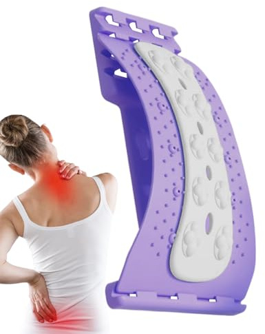 Genérico Cracker De Espalda | Masajeador De Tracción | Tablero De Estiramiento De Espalda Con Crujido, Para Malestar Relajación Muscular Recuperación Escuela Después De Entrenamiento Hombres
