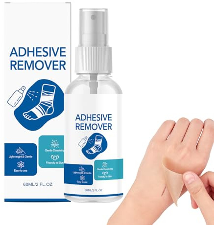 Tape Remover for Skin | 60ML Plaster Removal Liquid | Skin Adhesive Cleaner Spray - for Men Women Family Grandparent Friend Sticker Film Patch