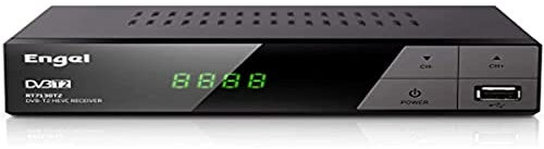 Engel Axil Receptor DVB-TD (TDT2) HD Grabador, HDMI,Función Timeshift, PVR,HEVC -Engel RT7130, negro