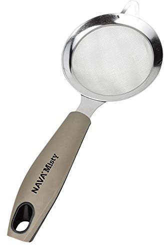 NAVA Colador de cocina Misty | 9 cm de diámetro | de acero inoxidable malla fina apta para lavavajillas
