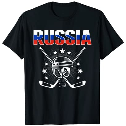 Russia Ice Hockey Lovers Jersey - Russian Hockey Team Fans T-Shirt