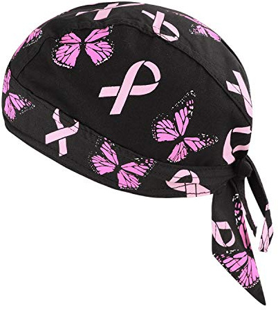 TINAYAUE Bandana de Cyclisme Séchage Rapide | Bonnet Respirant Anti-UV | Bandana Moto Ruban Rose pour Femme | Idéal pour Vélo, Randonnée, Sports de Plein Air et Look Pirate