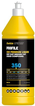 Farécla Profile 350 PREMIUM Liquid GRP Compound 1L (PRL112) – Fast Medium Cut for Gelcoat and Paint, Removes P1200–P1500 Scratches, Restores Colour, Tackles Weathering, Great on Dark Surfaces