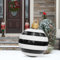 Afenau Aufblasbare Weihnachtskugel Dekoration, 60cm Weihnachtsdeko Aufblasbar Schlieren, Aufblasbarer Weihnachtsball, Aufblasbare Weihnachtskugeln PVC für Garten, Festiva, Hochzeit Party Deko