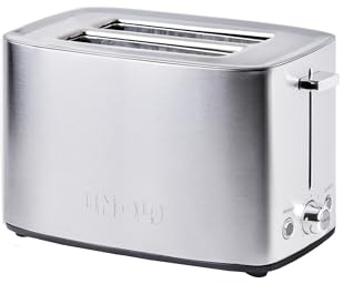 Unold 38216 Toaster Thommy – 2-Scheiben-Toaster, 850 W, wärmeisoliertes Edelstahlgehäuse, Extra-große Röstkammern, auch für XXL-Toastscheiben mit 4 Funktionen: Toasten, Aufwärmen, Auftauen, und Stopp