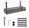 Plateau de Gestion des câbles sous Le Bureau sans perçage, Plateau de câbles en Maille métallique pour Organisateur de Fils, Accessoires de Bureau (Noir)
