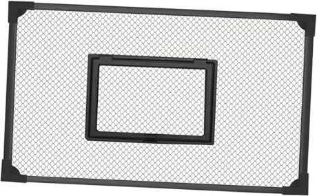 Sharplace Tapa de Repuesto para Acuario, Montaje DIY, Red Antisaltos, Accesorio Negro para Tapa de Acuario, Multifuncional, Configuración, 60x30cm