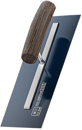 Cazzuola per finitura SK5 in acciaio con manico in legno intonaco intonaco parete strumenti di costruzione in acciaio inox cazzuola intonaco