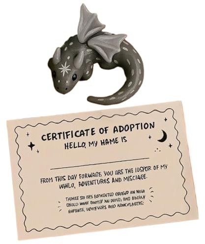 Pocket Animal - Dragon Shape Mini Calming Staty | Stresslättningsfigur för barn, tonåringar och vuxna, perfekt för , resor, kontor, möten, väntrum, studenter och teamincitament