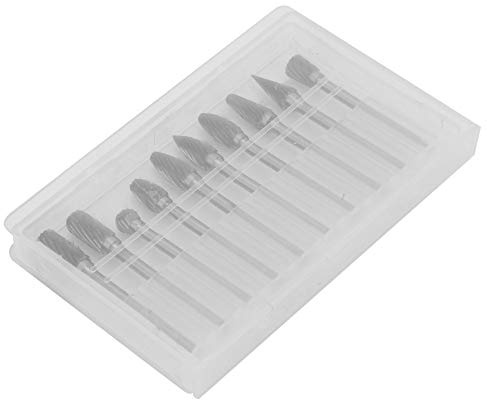 10 Pieces Tungsten High-Speed Wood Carving Milling Cutter Set Engraving Grooving Routing Durable