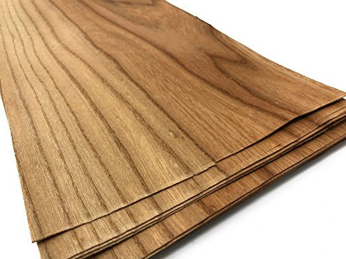 Unbekannt Furniere in der Holzart Rüster. Holzfurnier, geeignet für: Modellbau, Ausbesserungsarbeiten, Restauration, Basteln, Intarsien