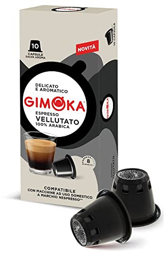 Gimoka - Nespresso Compatible Coffee Capsules - 100 Pods (Vellutato)