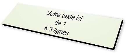 Placa grabada con diseño de casa para buzón autoadhesivo, 10 x 2,5 cm, estándar personalizable – 1 a 3 líneas sin coste adicional + número, morado beige