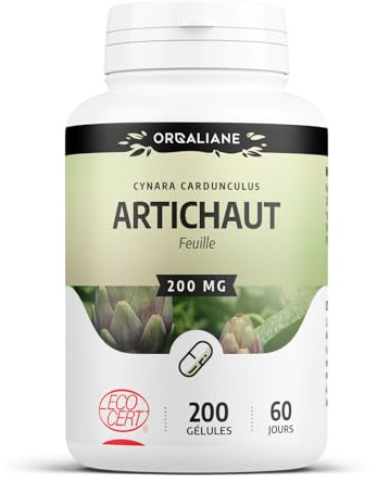 Artichaut Biologique | 600 mg/jour | Cynara cardunculus | Certifié Ecocert | Origine France | 200 Gélules