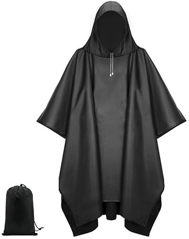 UTEFIF Wasserdicht Regenponcho Unisex,3 in 1 Mehrzweck Regenmantel mit Aufbewahrungstasche,für Fahrrad, im Freien Camping Wandern Angeln