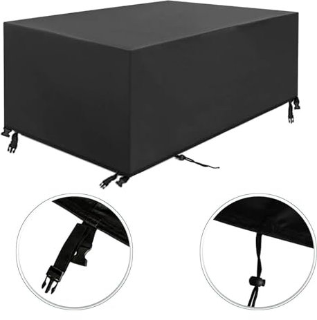 Guying Art Housses de Meubles de Jardin,100x50x90cm Imperméable Anti-UV 600D Oxford Tous Les Temps pour Ensembles de Table et de Canapé avec Corde et Boucle Verrouillage