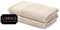 LOOKS BY WOLFGANG JOOP 2X Duschtuch 70x140 cm – 100% Baumwolle Doppelpack Luxus Duschtücher mit Aufhänger & Logostick, 2er Set große Handtücher beige