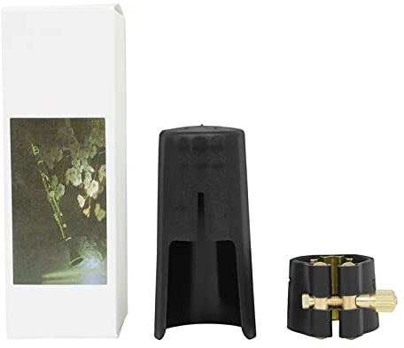 träblåsinstrument Saxofon Saxofon PU Läder Munstycke med Metall Spänne Saxofon Munstycke Kit Saxofon Klarinett Del