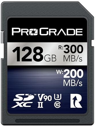 Tarjeta de Memoria ProGrade Digital SDXC UHS-II V90 Iridium (128GB)